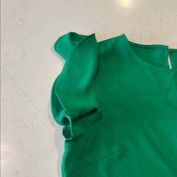 TCEC Green Ruffle Sleeve Top - Picture 3 of 15